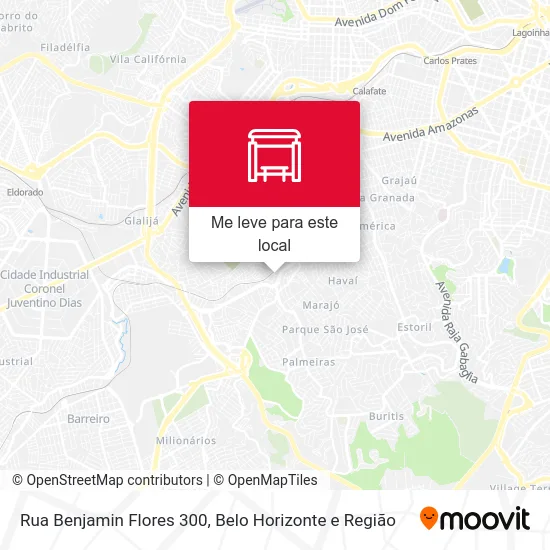 Rua Benjamin Flores 300 mapa