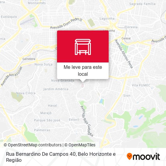 Rua Bernardino De Campos 40 mapa