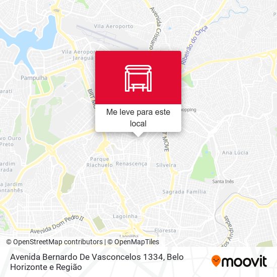 Avenida Bernardo De Vasconcelos 1334 mapa