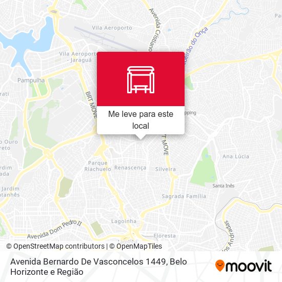 Avenida Bernardo De Vasconcelos 1449 mapa