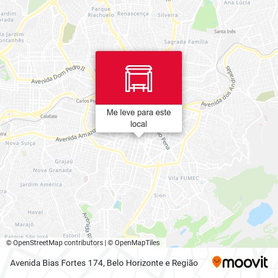 Avenida Bias Fortes 174 mapa