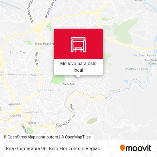 Rua Guimarania 96 mapa