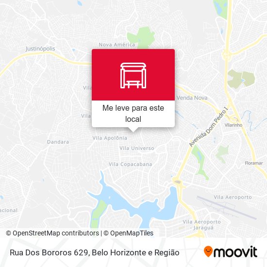 Rua Dos Bororos 629 mapa