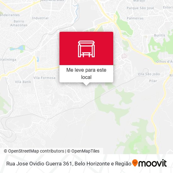 Rua Jose Ovidio Guerra 361 mapa