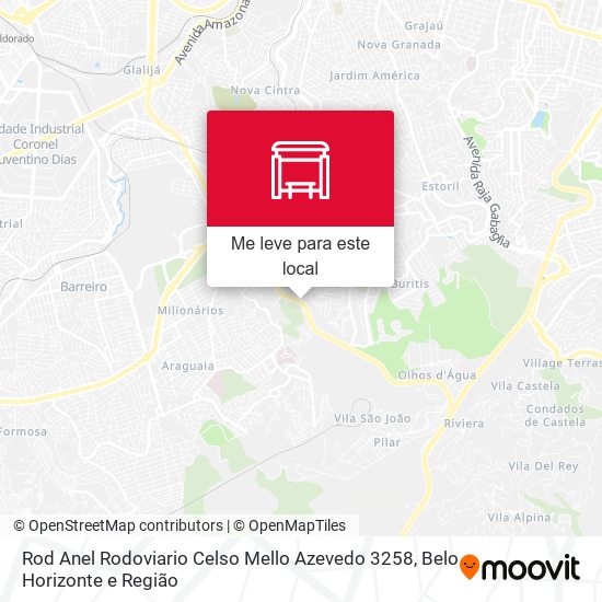 Rod Anel Rodoviario Celso Mello Azevedo 3258 mapa