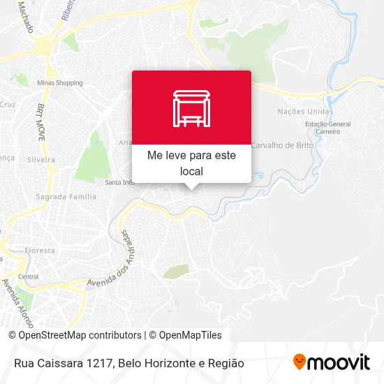 Rua Caissara 1217 mapa