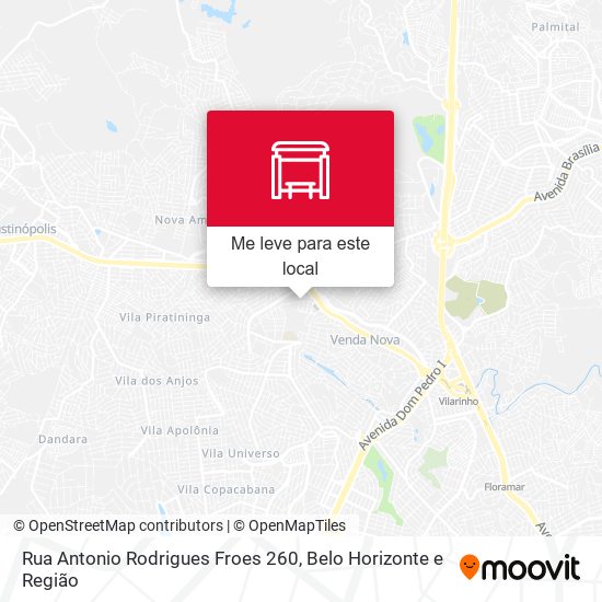 Rua Antonio Rodrigues Froes 260 mapa