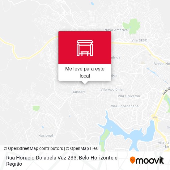 Rua Horacio Dolabela Vaz 233 mapa