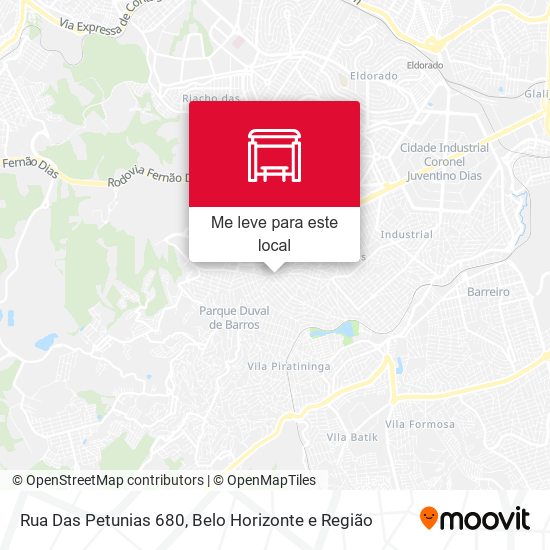 Rua Das Petunias 680 mapa