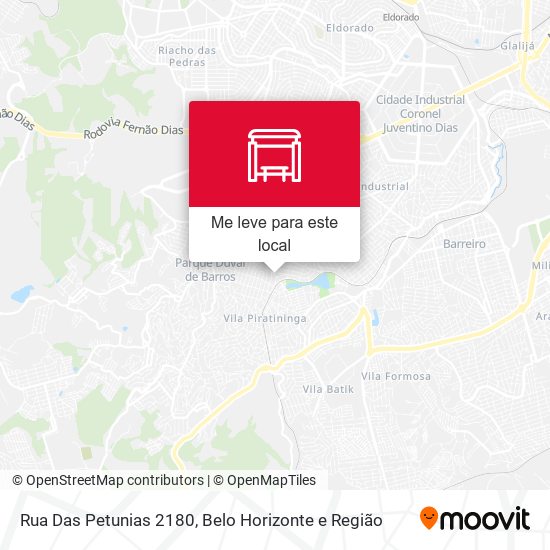 Rua Das Petunias 2180 mapa