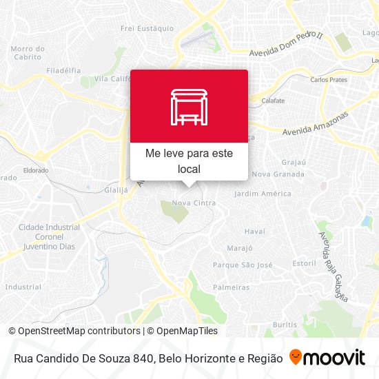 Rua Candido De Souza 840 mapa