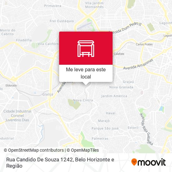 Rua Candido De Souza 1242 mapa