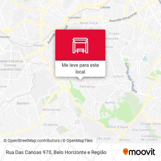 Rua Das Canoas 970 mapa