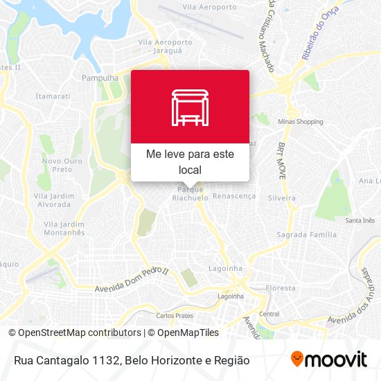 Rua Cantagalo 1132 mapa