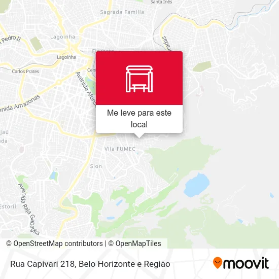 Rua Capivari 218 mapa