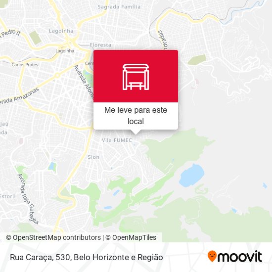 Rua Caraça, 530 mapa