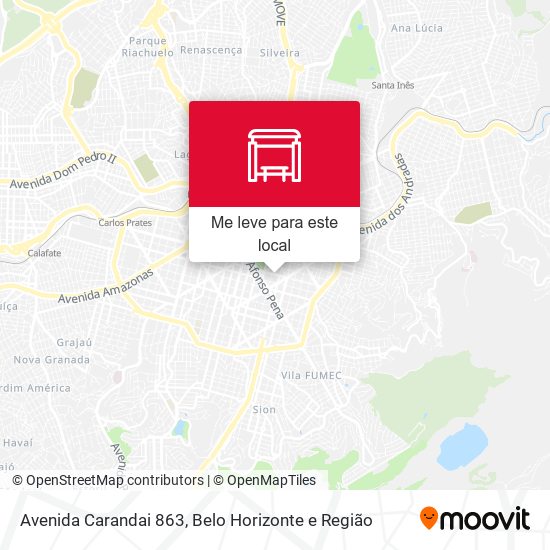 Avenida Carandai 863 mapa