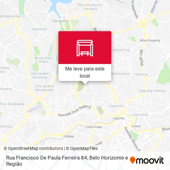 Rua Francisco De Paula Ferreira 84 mapa