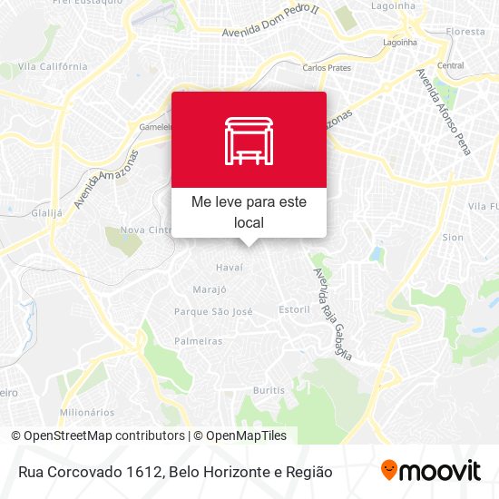 Rua Corcovado 1612 mapa
