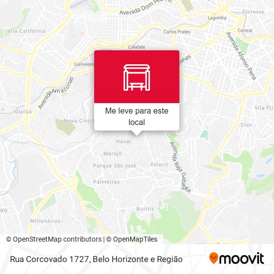 Rua Corcovado 1727 mapa