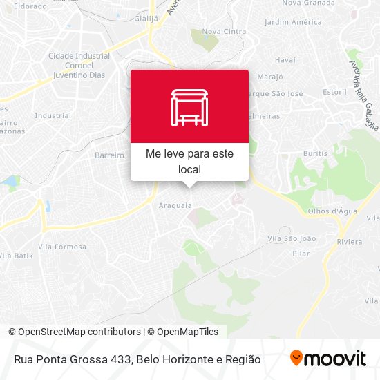 Rua Ponta Grossa 433 mapa