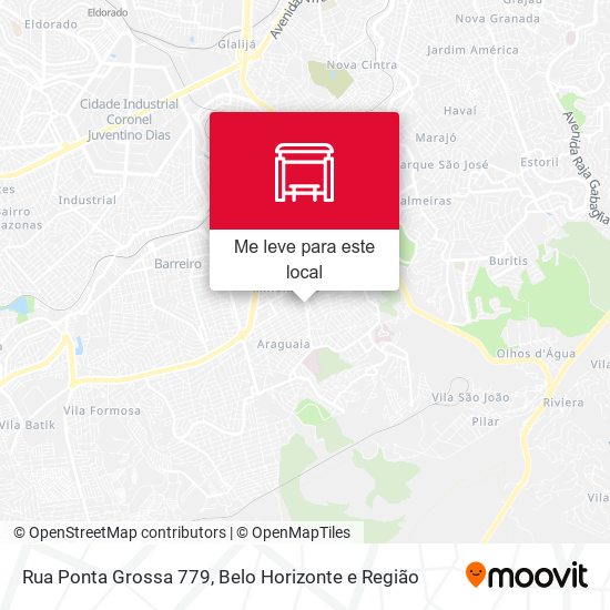 Rua Ponta Grossa 779 mapa