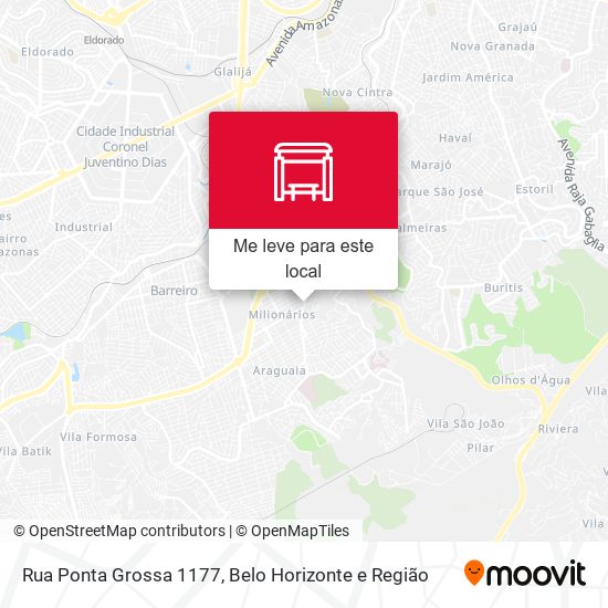 Rua Ponta Grossa 1177 mapa