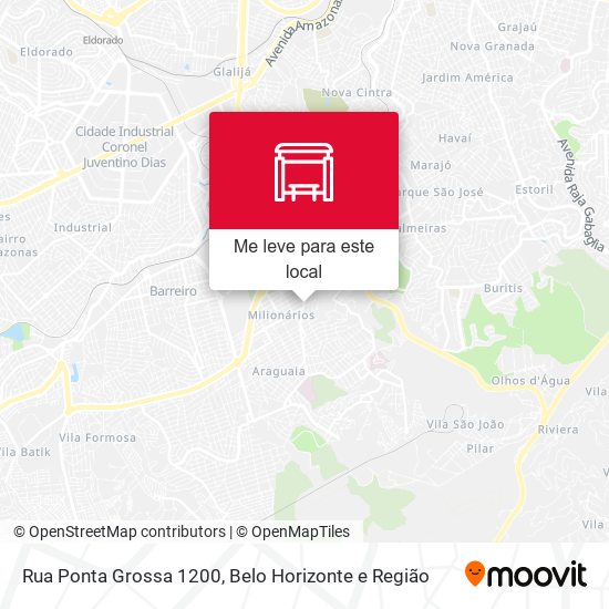 Rua Ponta Grossa 1200 mapa