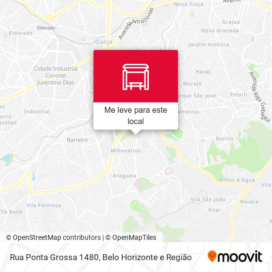 Rua Ponta Grossa 1480 mapa