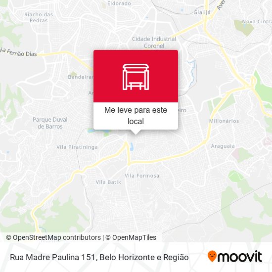 Rua Madre Paulina 151 mapa