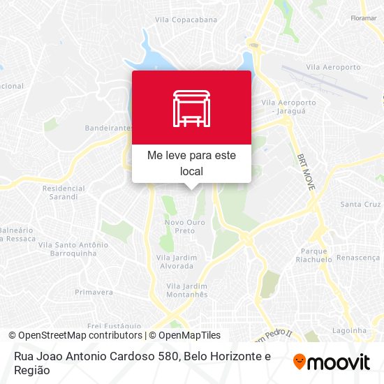 Rua Joao Antonio Cardoso 580 mapa