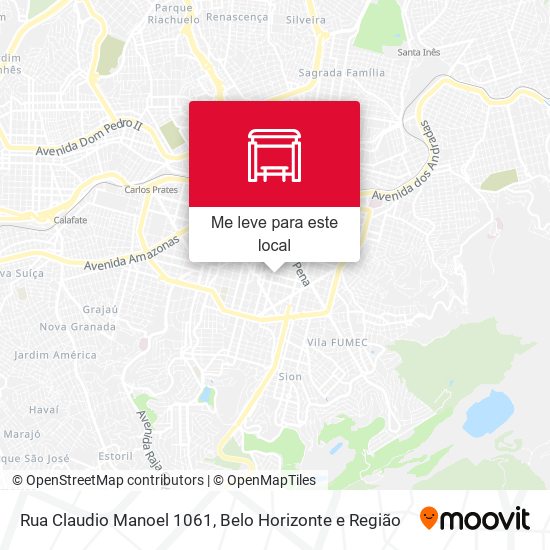 Rua Claudio Manoel 1061 mapa
