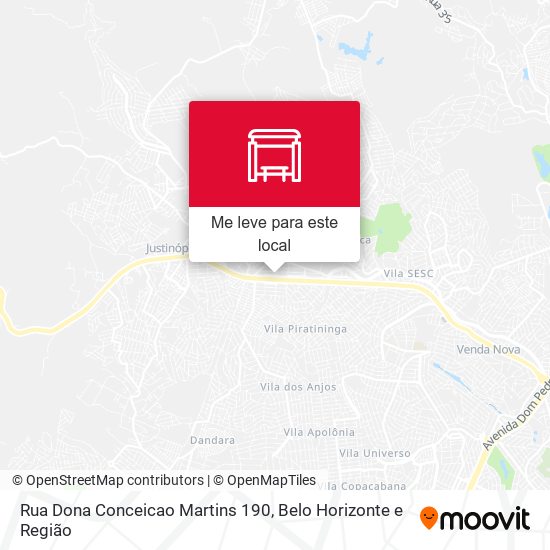 Rua Dona Conceicao Martins 190 mapa