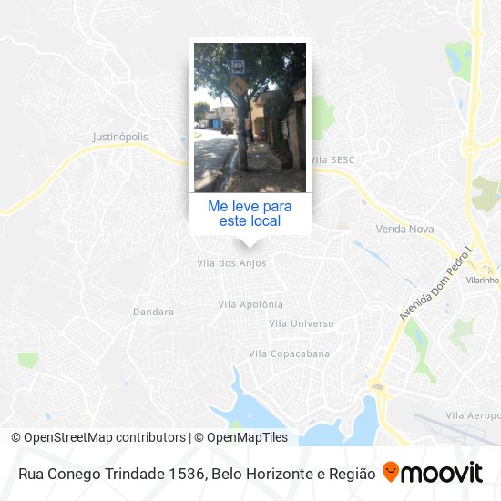 Rua Conego Trindade 1536 mapa