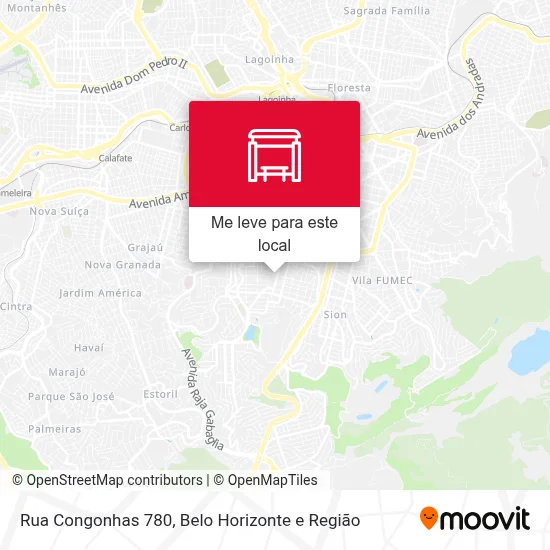 Rua Congonhas 780 mapa