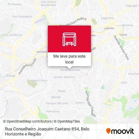 Rua Conselheiro Joaquim Caetano 854 mapa