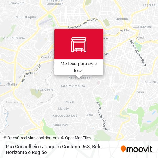 Rua Conselheiro Joaquim Caetano 968 mapa