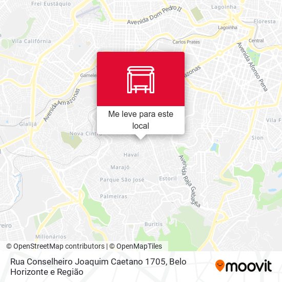 Rua Conselheiro Joaquim Caetano 1705 mapa
