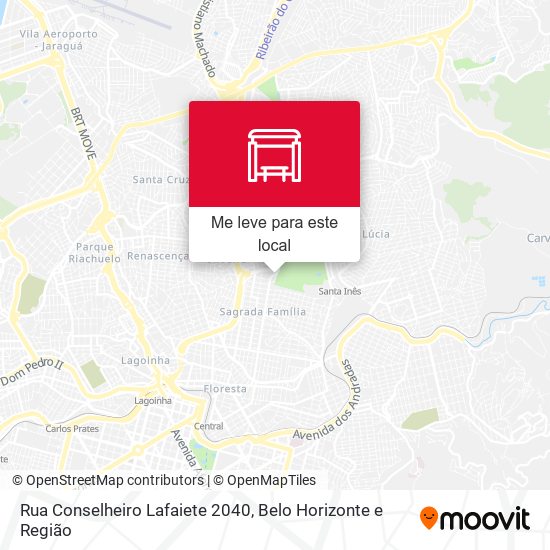 Rua Conselheiro Lafaiete 2040 mapa
