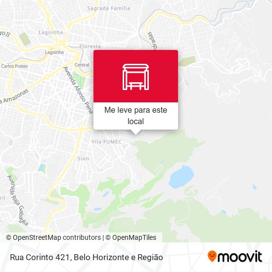 Rua Corinto 421 mapa