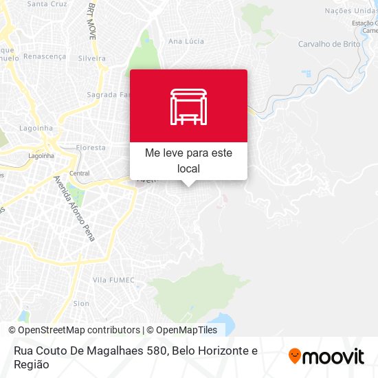 Rua Couto De Magalhaes 580 mapa