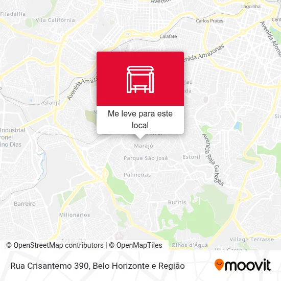 Rua Crisantemo 390 mapa
