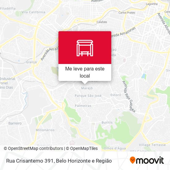 Rua Crisantemo 391 mapa