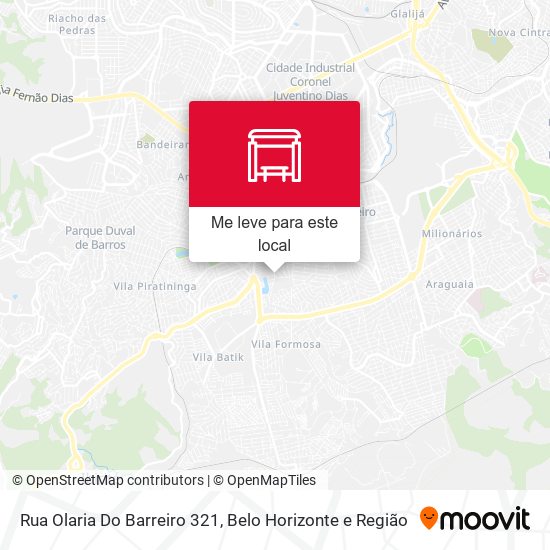 Rua Olaria Do Barreiro 321 mapa