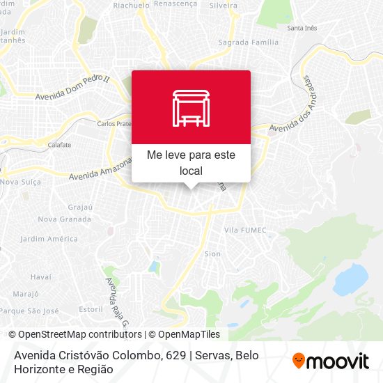 Avenida Cristóvão Colombo, 629 | Servas mapa