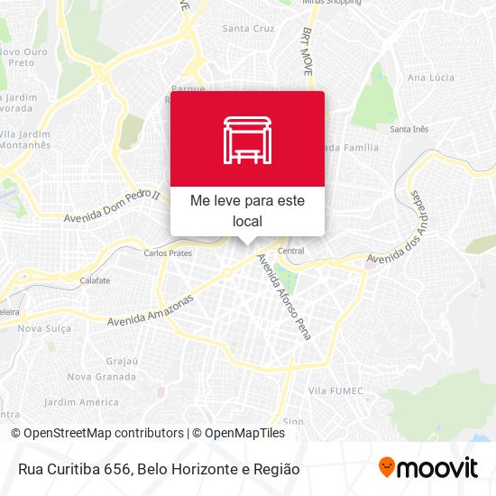 Rua Curitiba 656 mapa
