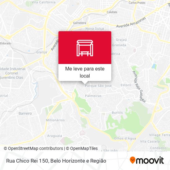 Rua Chico Rei 150 mapa