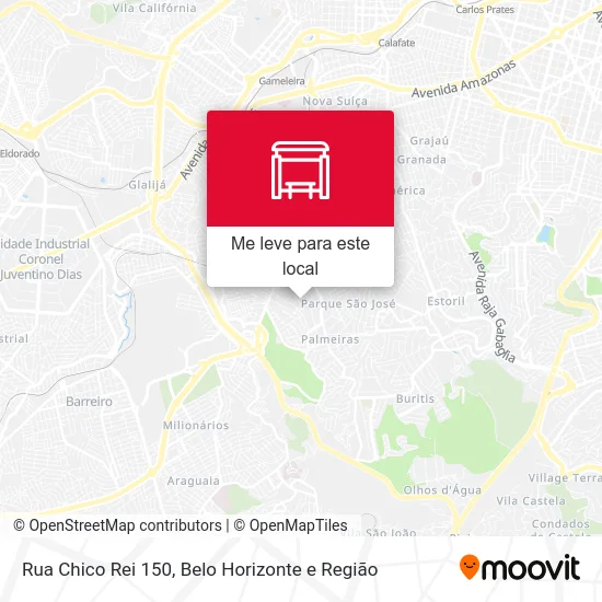 Rua Chico Rei 150 mapa