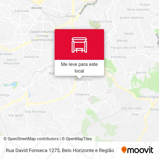 Rua David Fonseca 1275 mapa