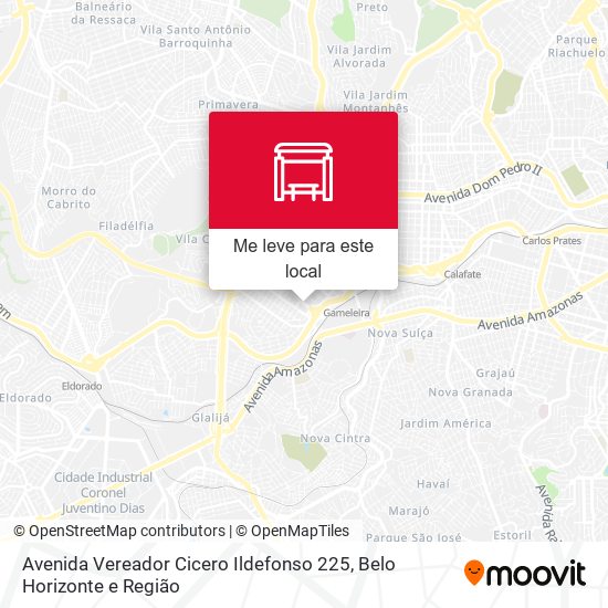 Avenida Vereador Cicero Ildefonso 225 mapa